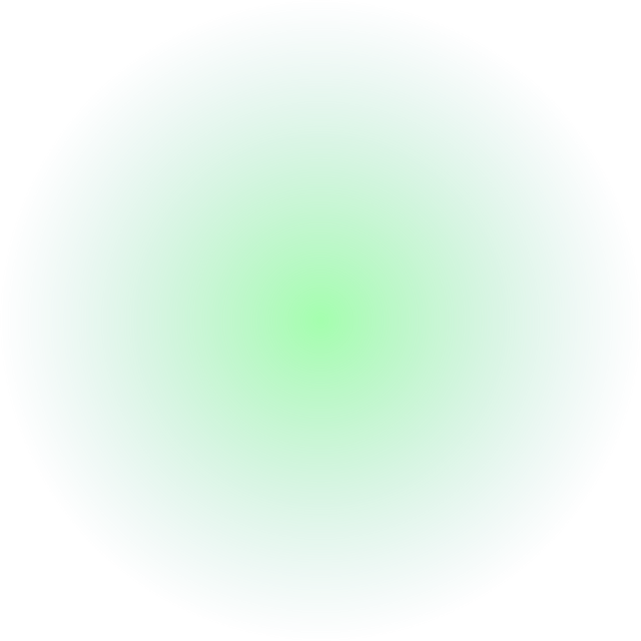 Glowing green dot light
